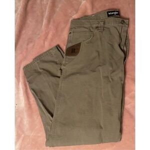 Wrangler Beige Riggs Workwear Pants 38x32 3W020BR